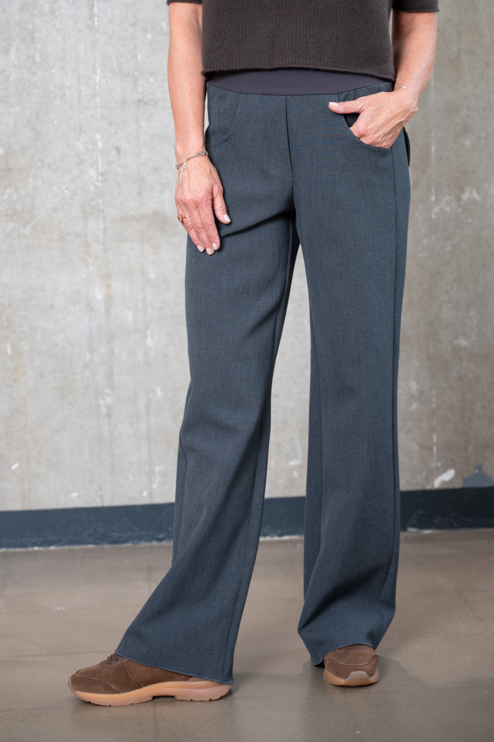 ANIA SCHIERHOLT Hose 3384/69 anthra2