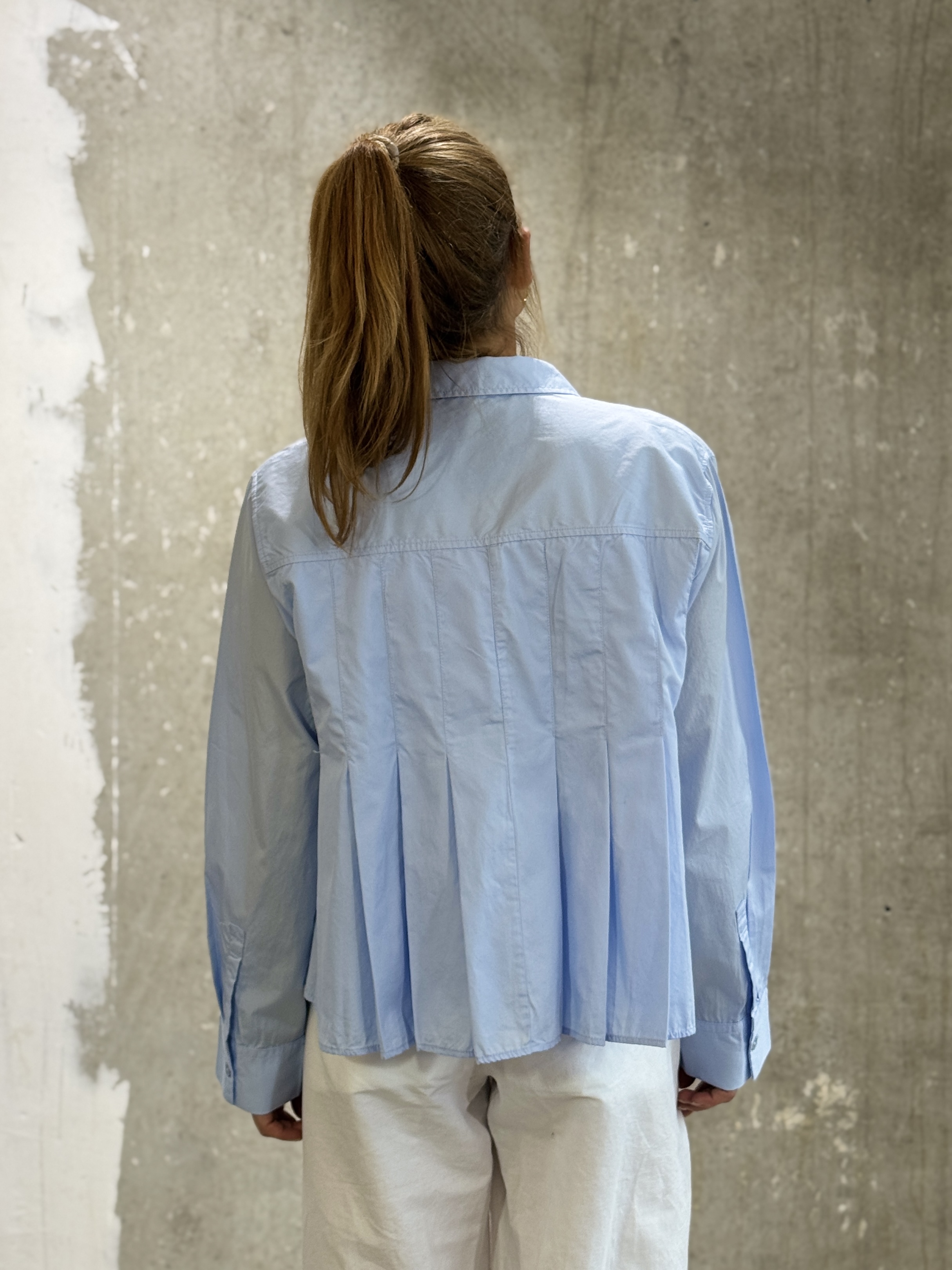 NARLI  Plisee-Bluse in 2 Farben