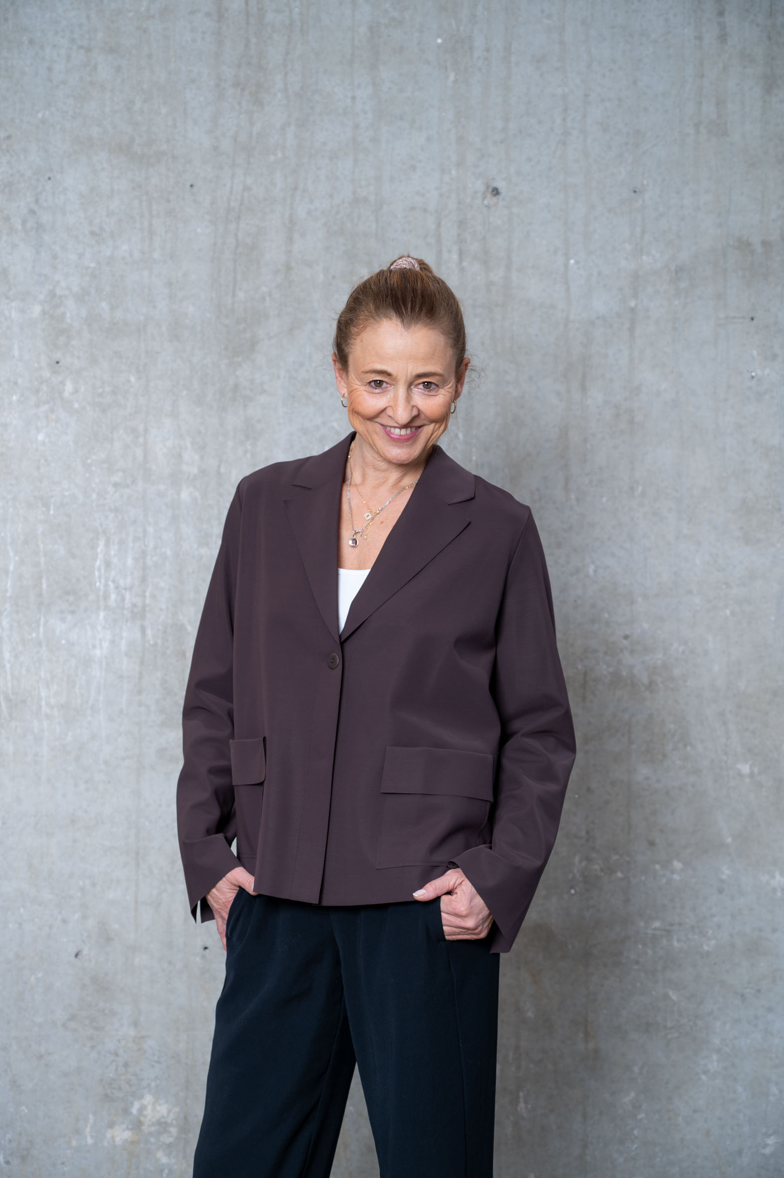 SASSENBACH_STYLE Jacke NORBERTA schoko & schwarz
