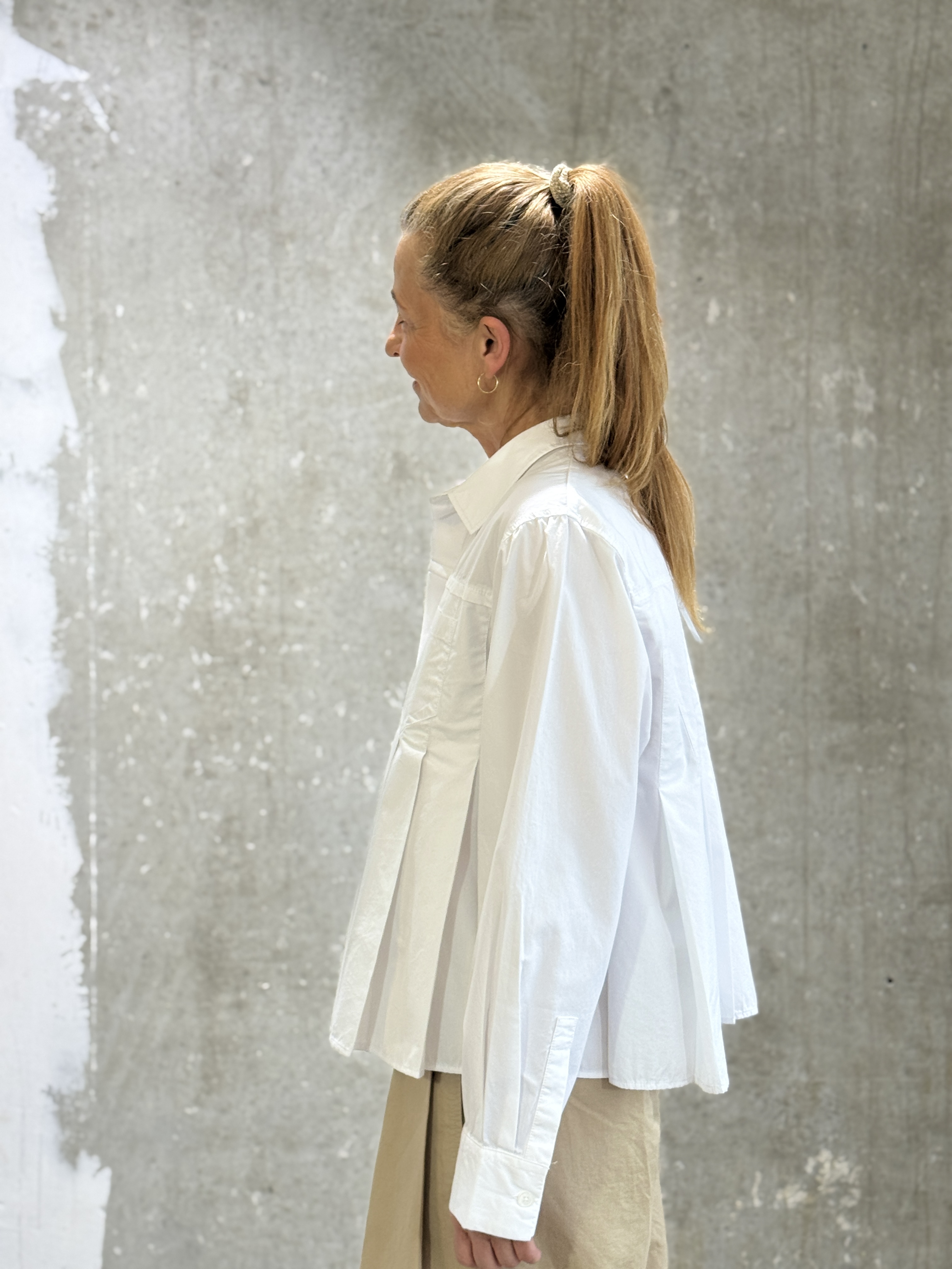NARLI  Plisee-Bluse in 2 Farben