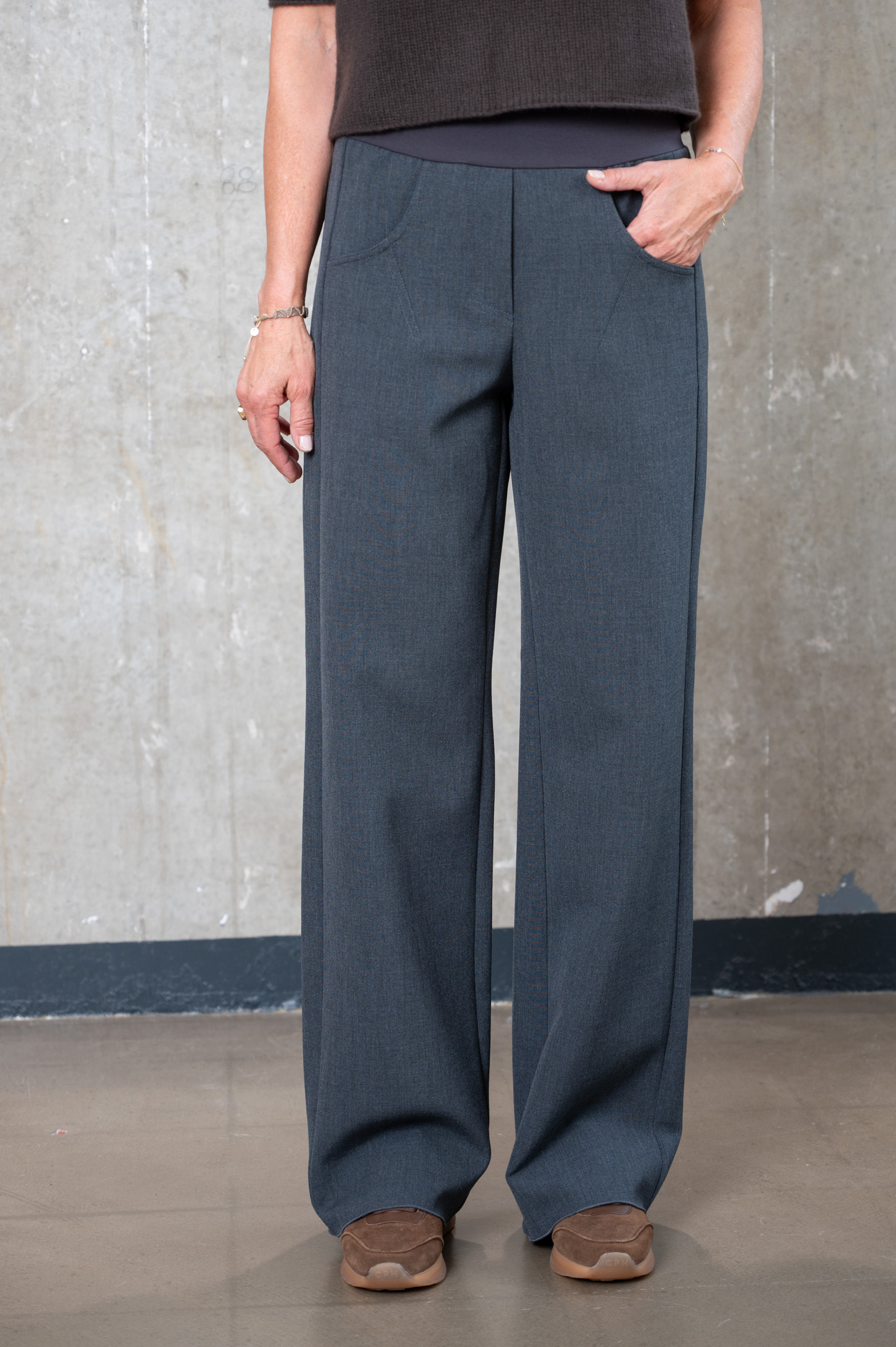 ANIA SCHIERHOLT Hose 3384/69 anthra2