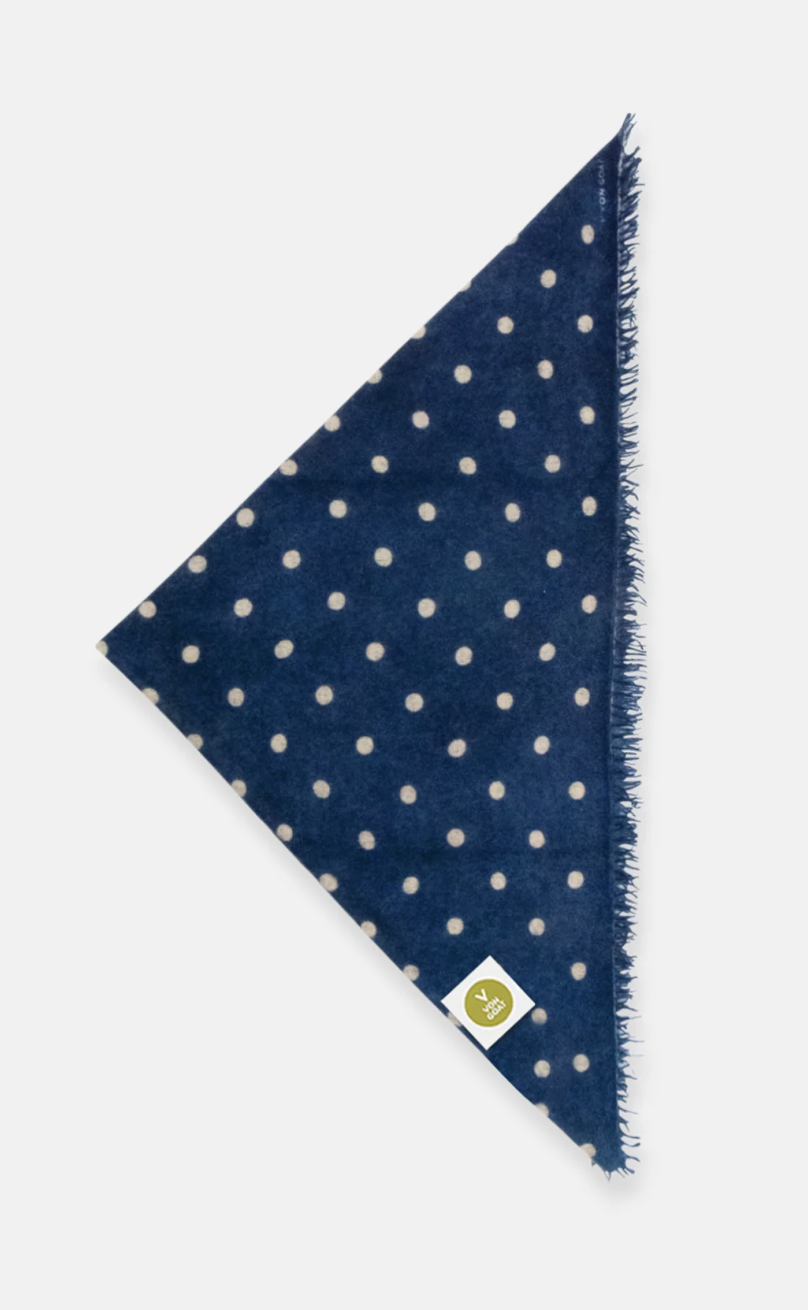 VON GOAT Bandana POLKA DOTS orca/sandy