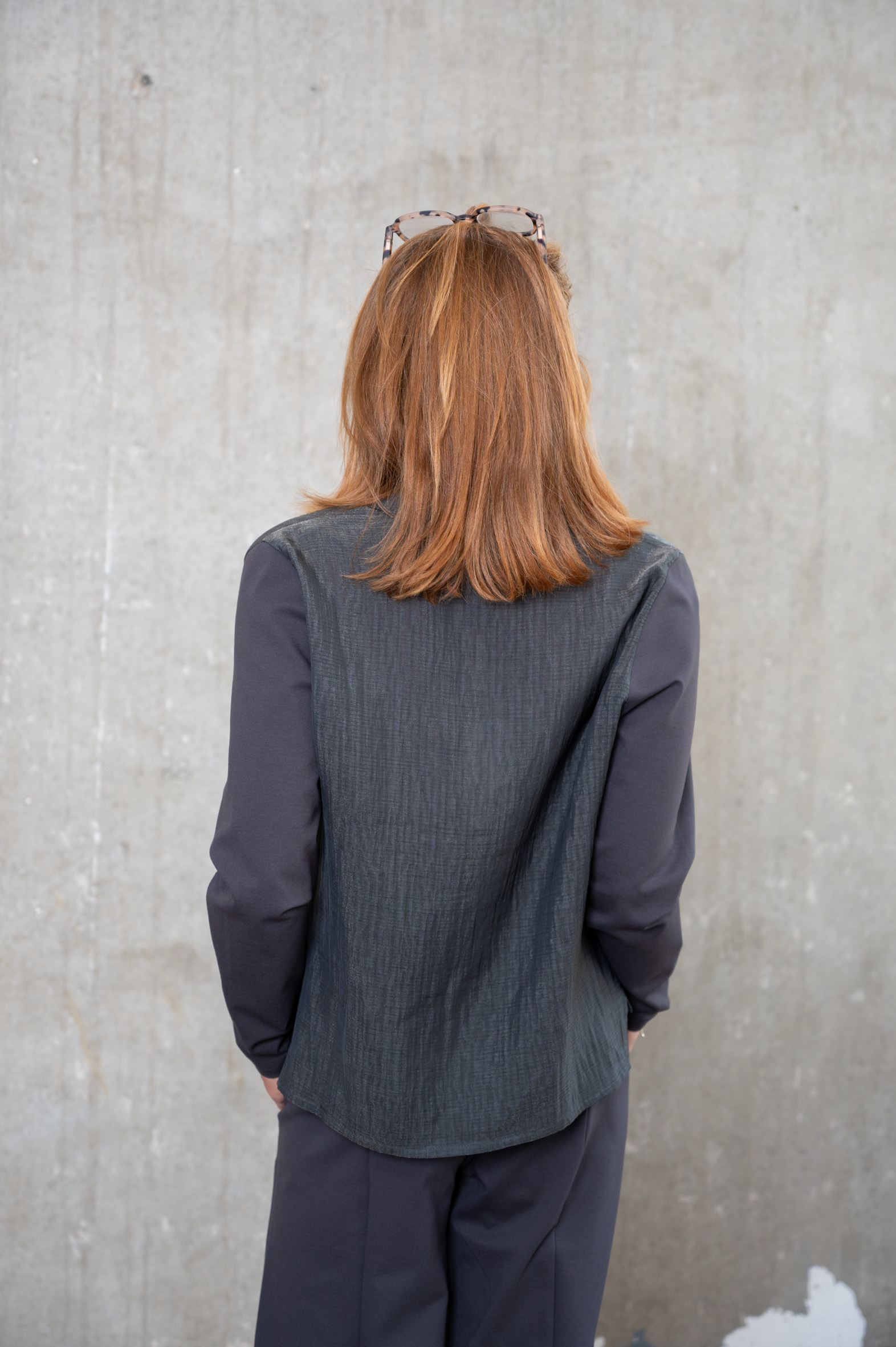 ANIA SCHIERHOLT Bluse 3333/41 anthra
