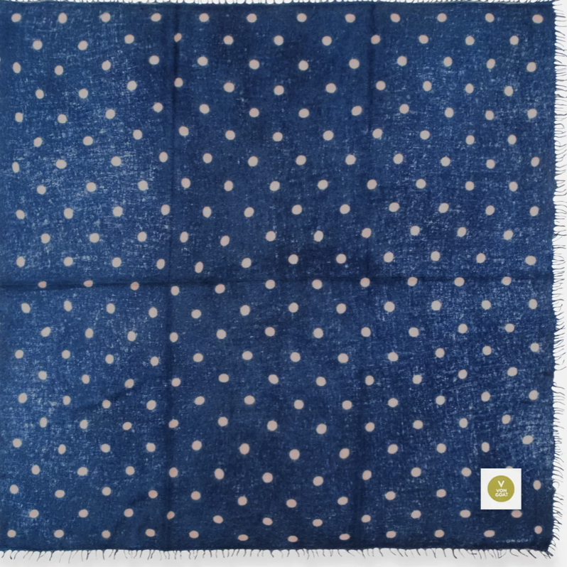 VON GOAT Bandana POLKA DOTS orca/sandy