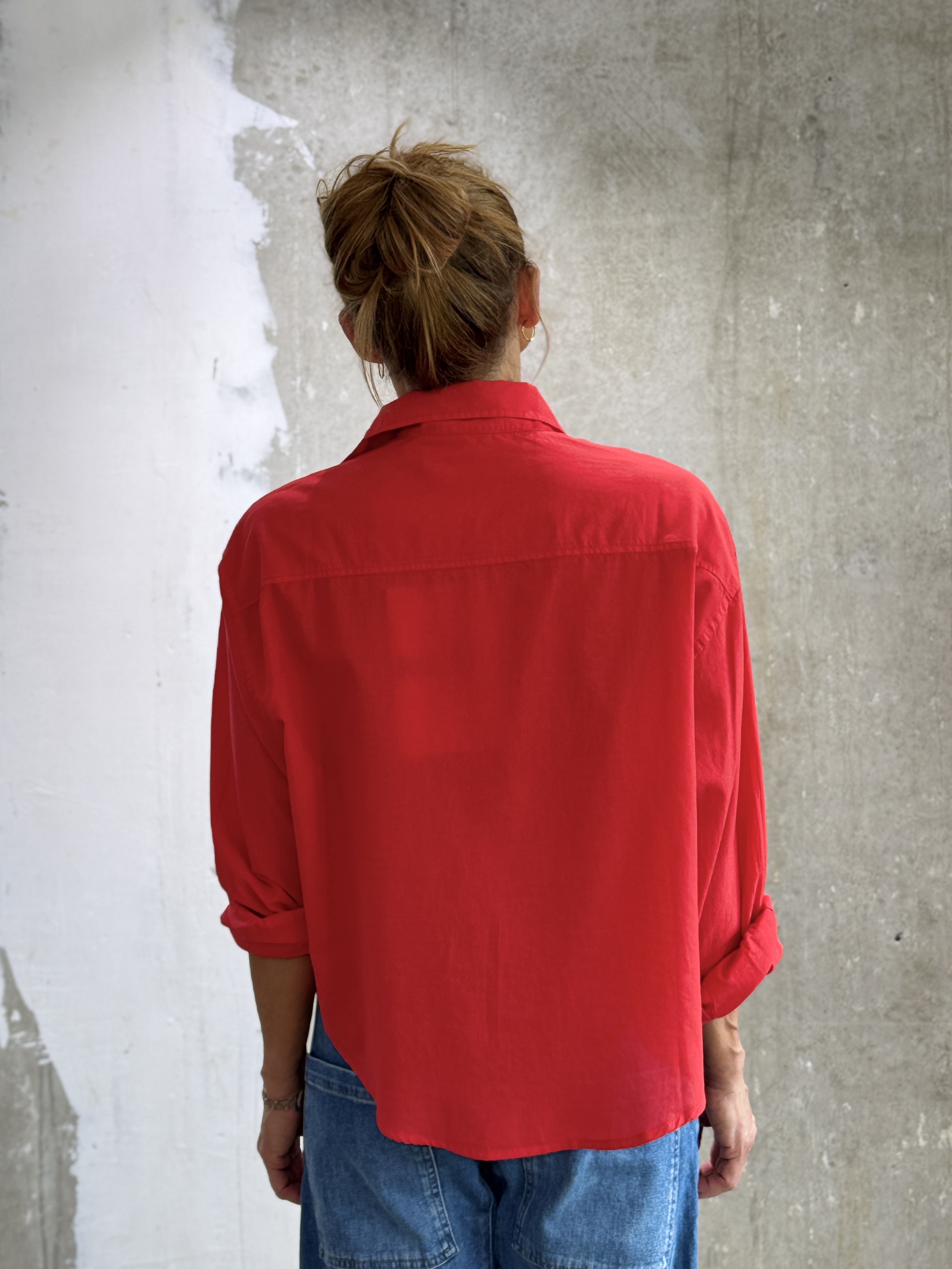 NARLI Bluse  sky & lipstick