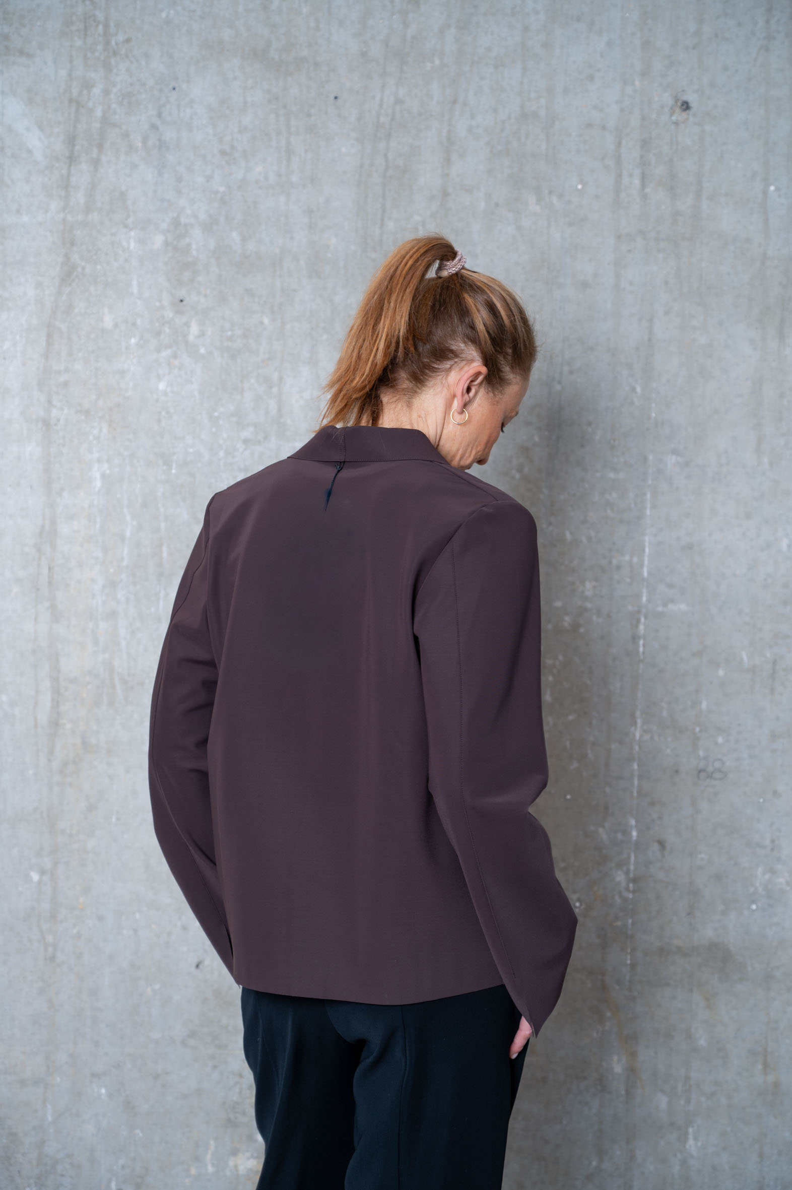 SASSENBACH_STYLE Jacke NORBERTA schoko & schwarz