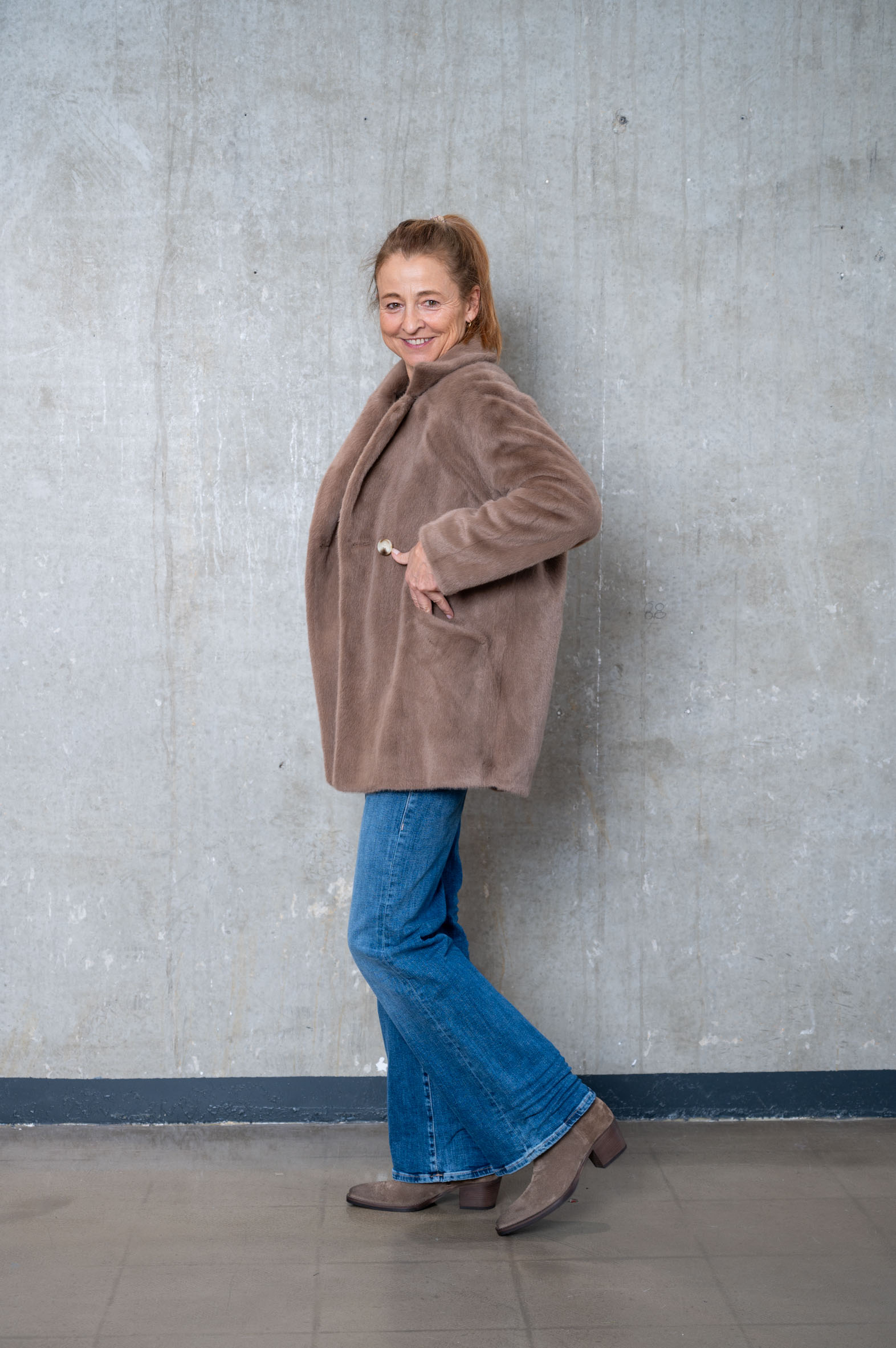 PRIDE TO BE Kurzmantel  HEDA light brown