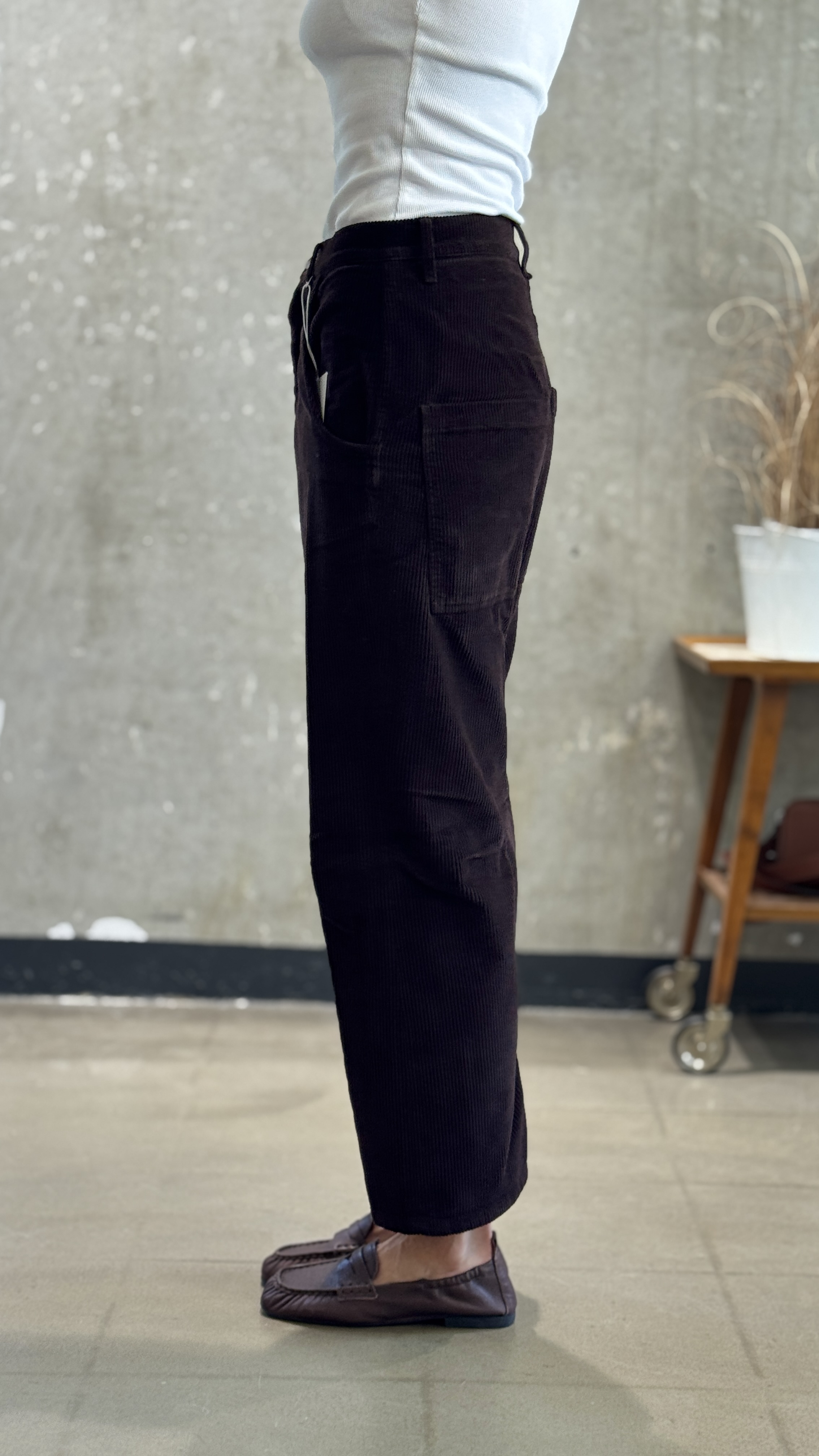 NARLI CORD-Hose O-Shape night & mocha