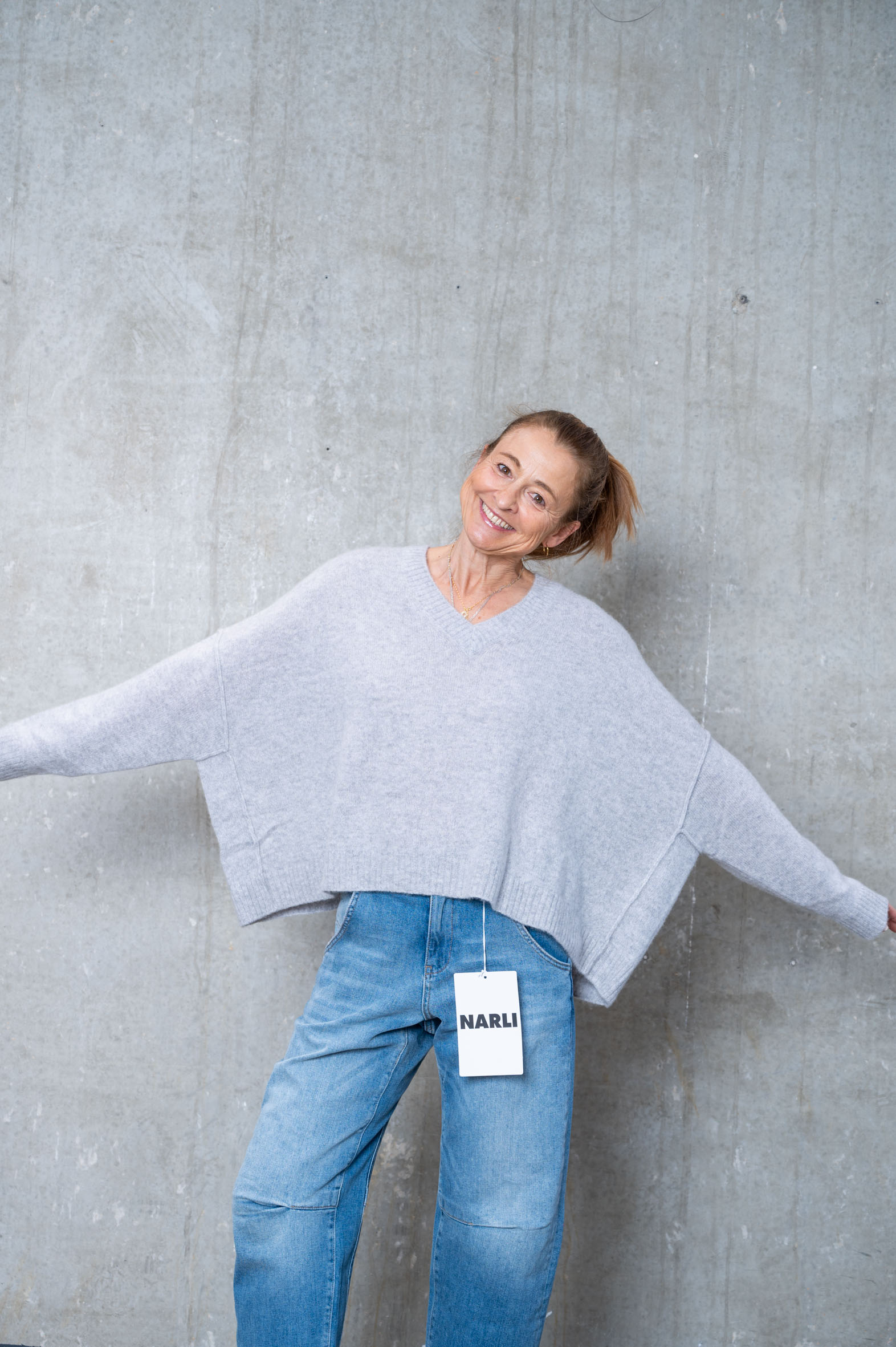 NARLI V-Pullover in 3 Farben 37-159 