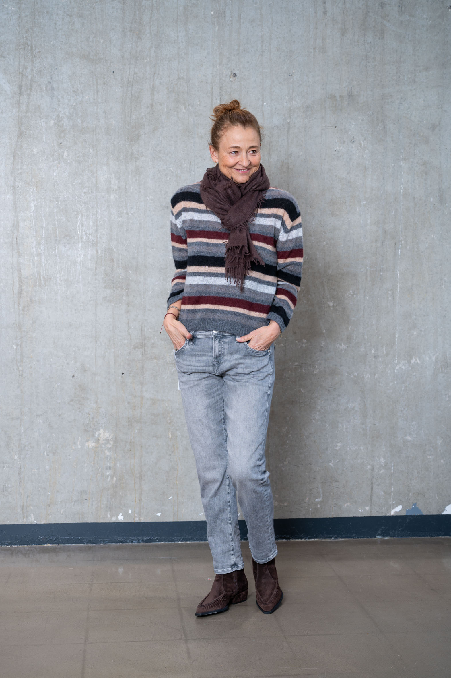 TRUE RELIGION Jeans LIV Boyfriend grey