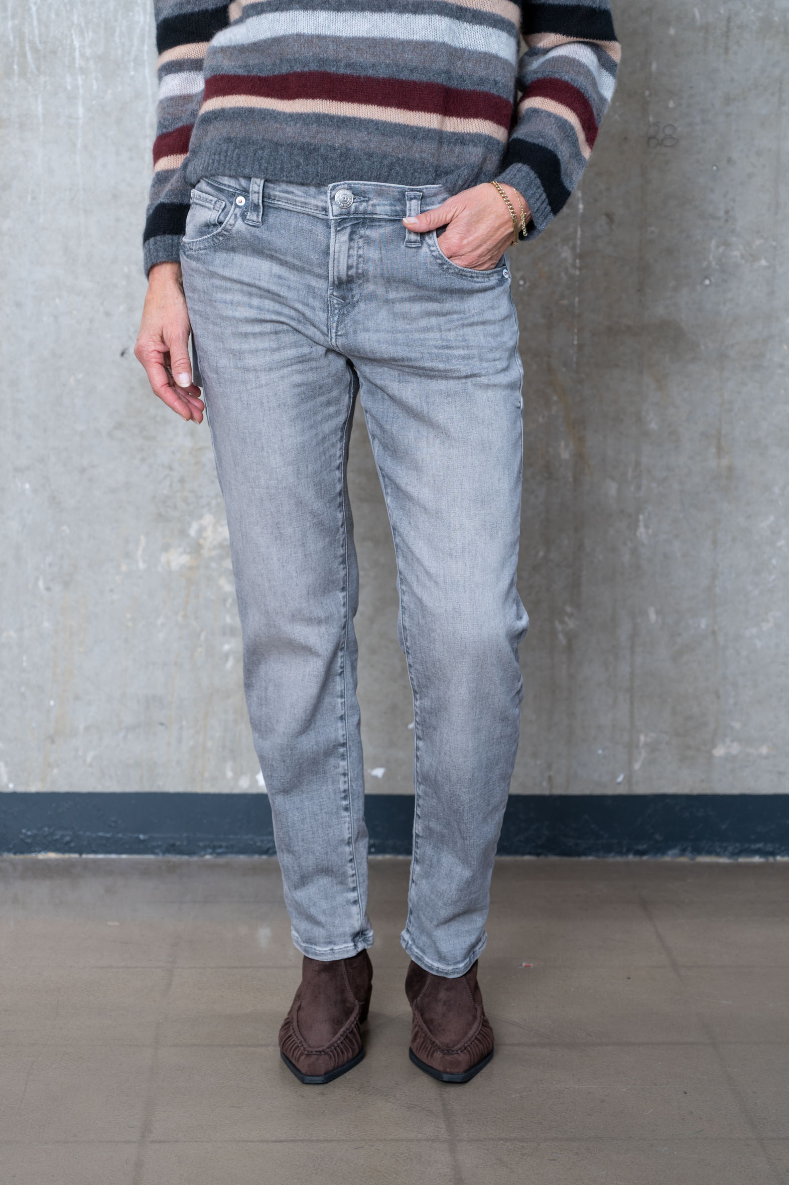 TRUE RELIGION Jeans LIV Boyfriend grey