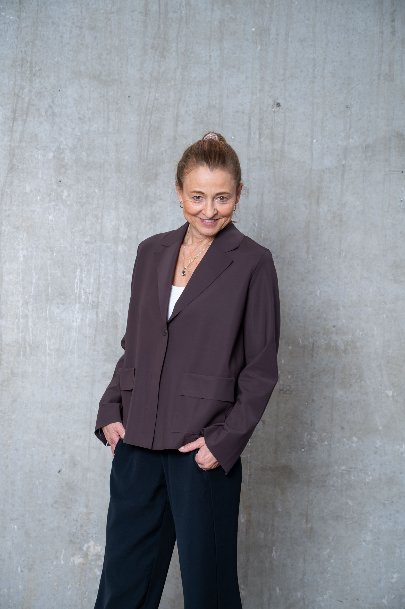 SASSENBACH_STYLE Jacke NORBERTA schoko & schwarz