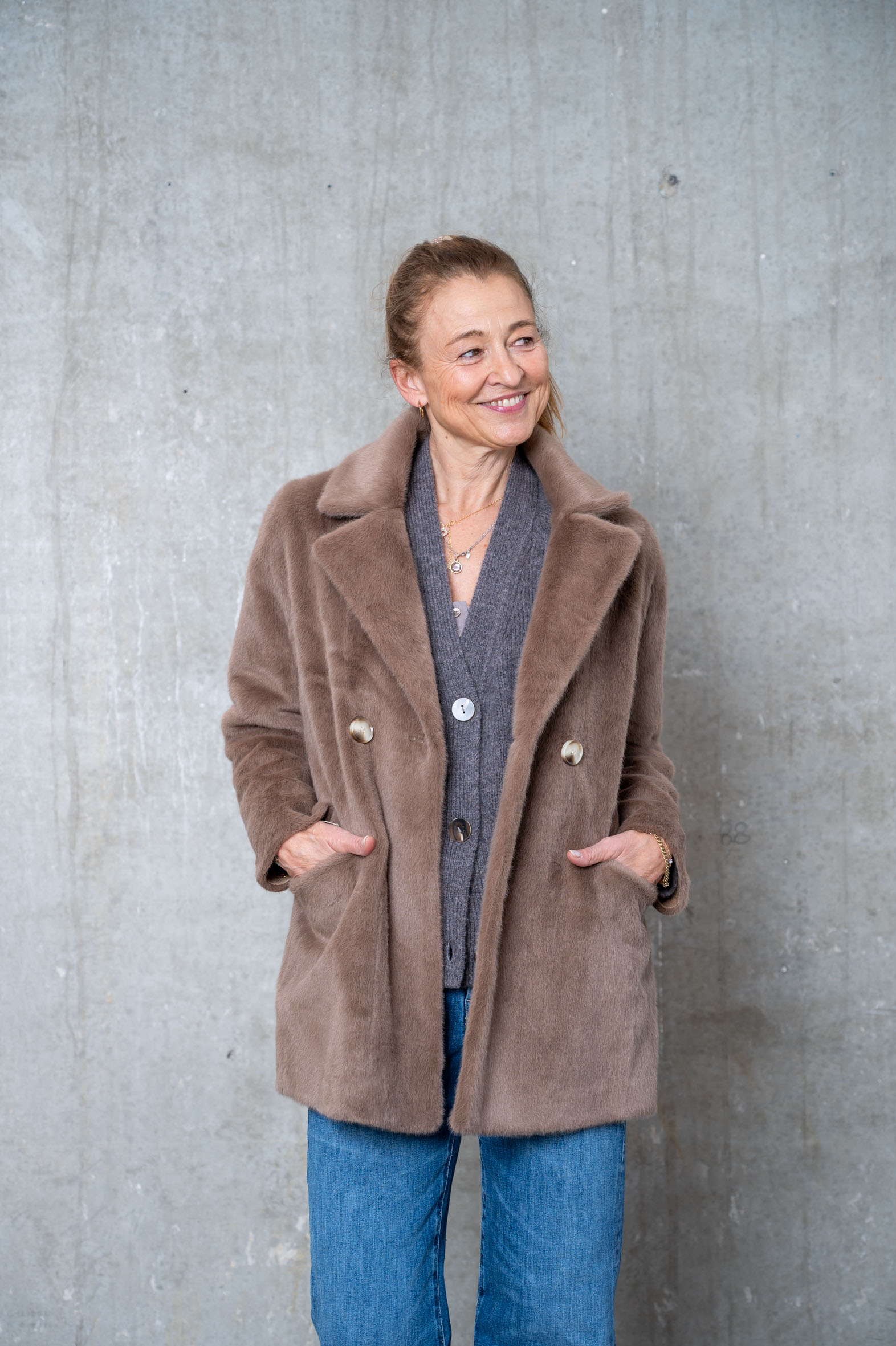 PRIDE TO BE Kurzmantel  HEDA light brown