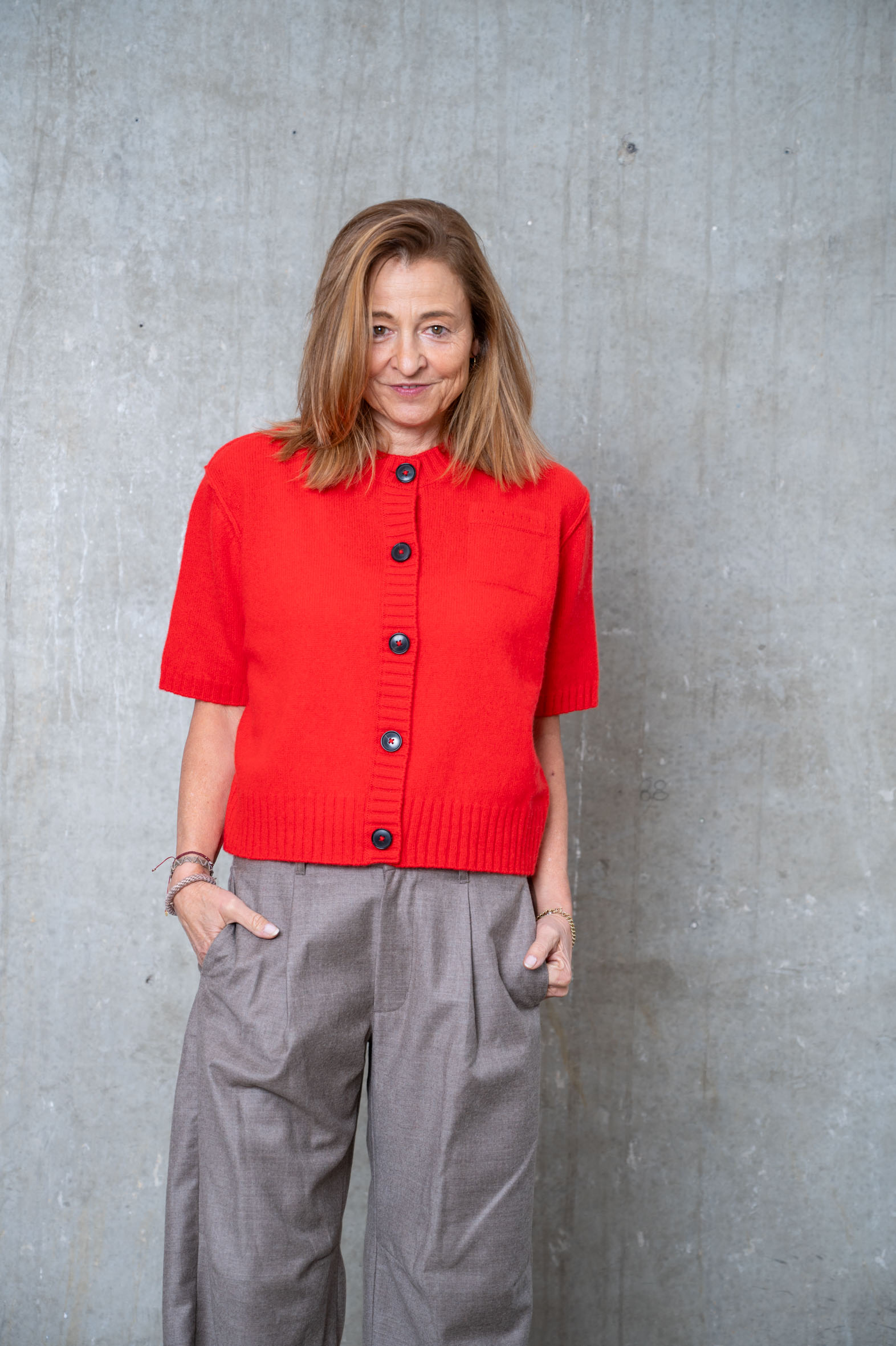NARLI Kurz-Arm Cardigan in 3 Farben