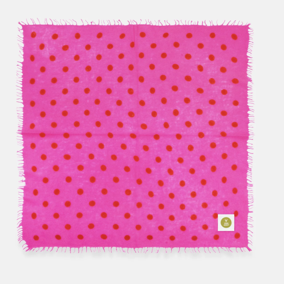 VON GOAT Bandana Polka Dots pink
