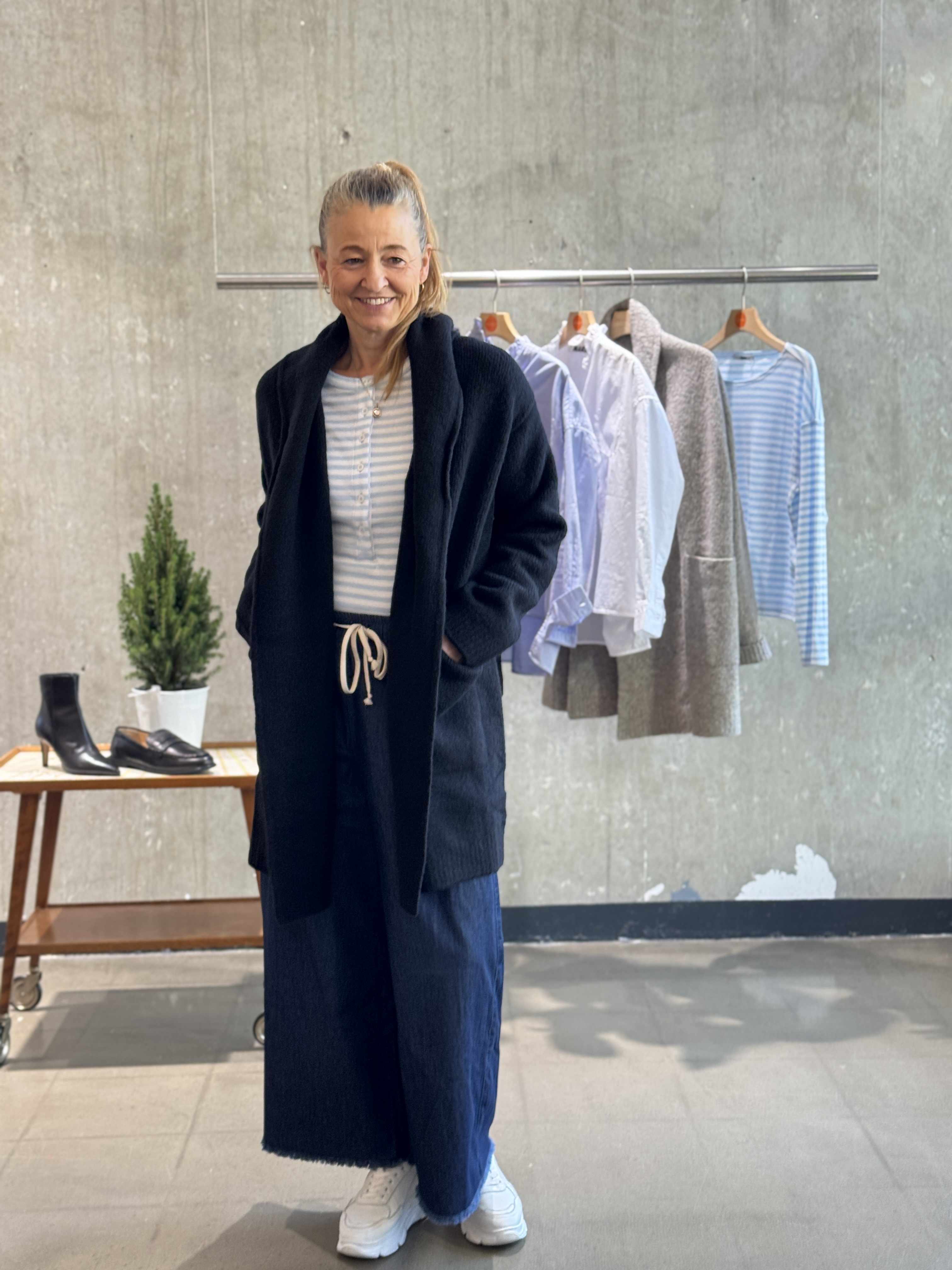 NARLI Longsleeve mit Knopfleiste