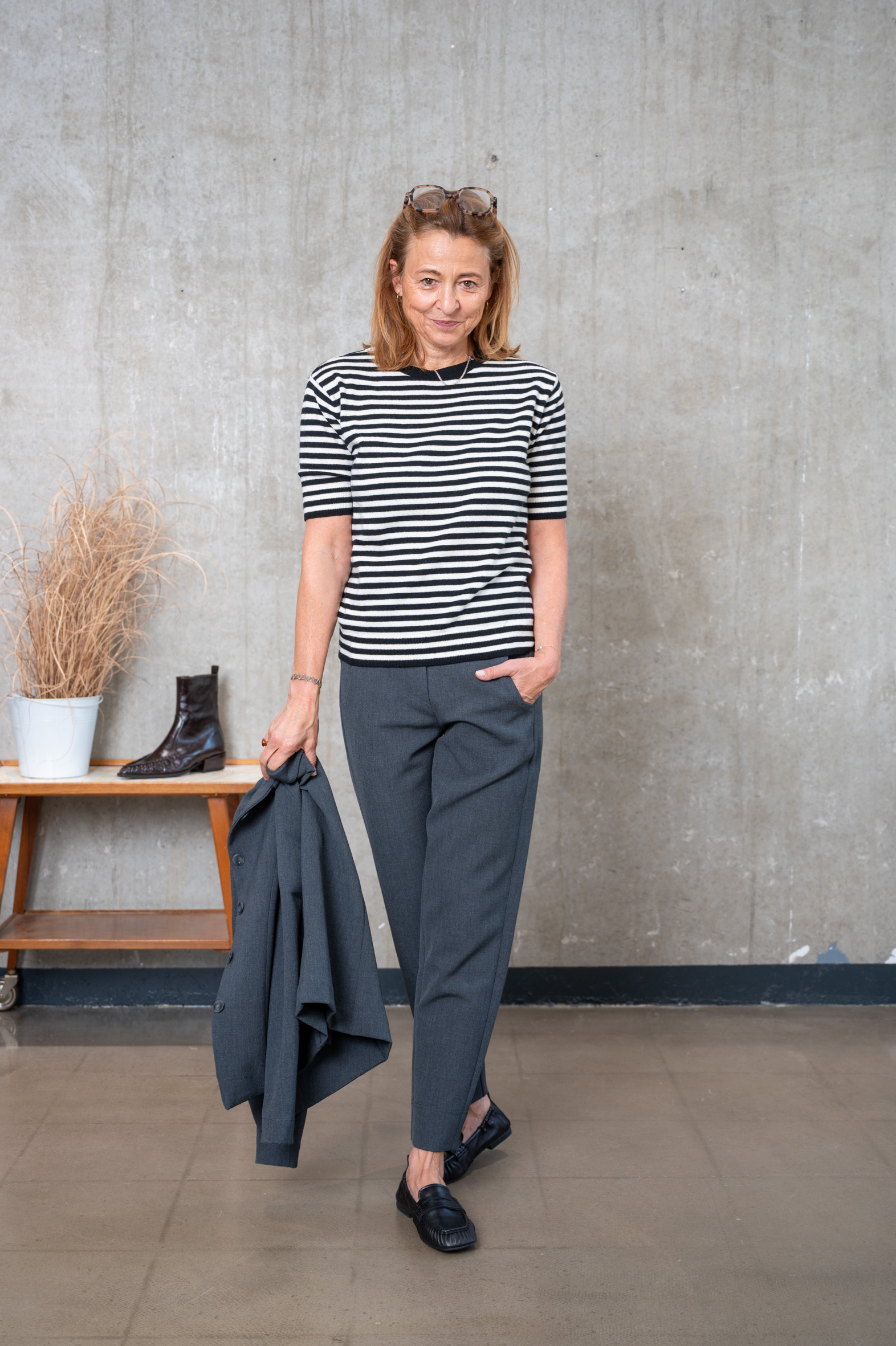 ANIA SCHIERHOLT Hose 3378/69 anthra2