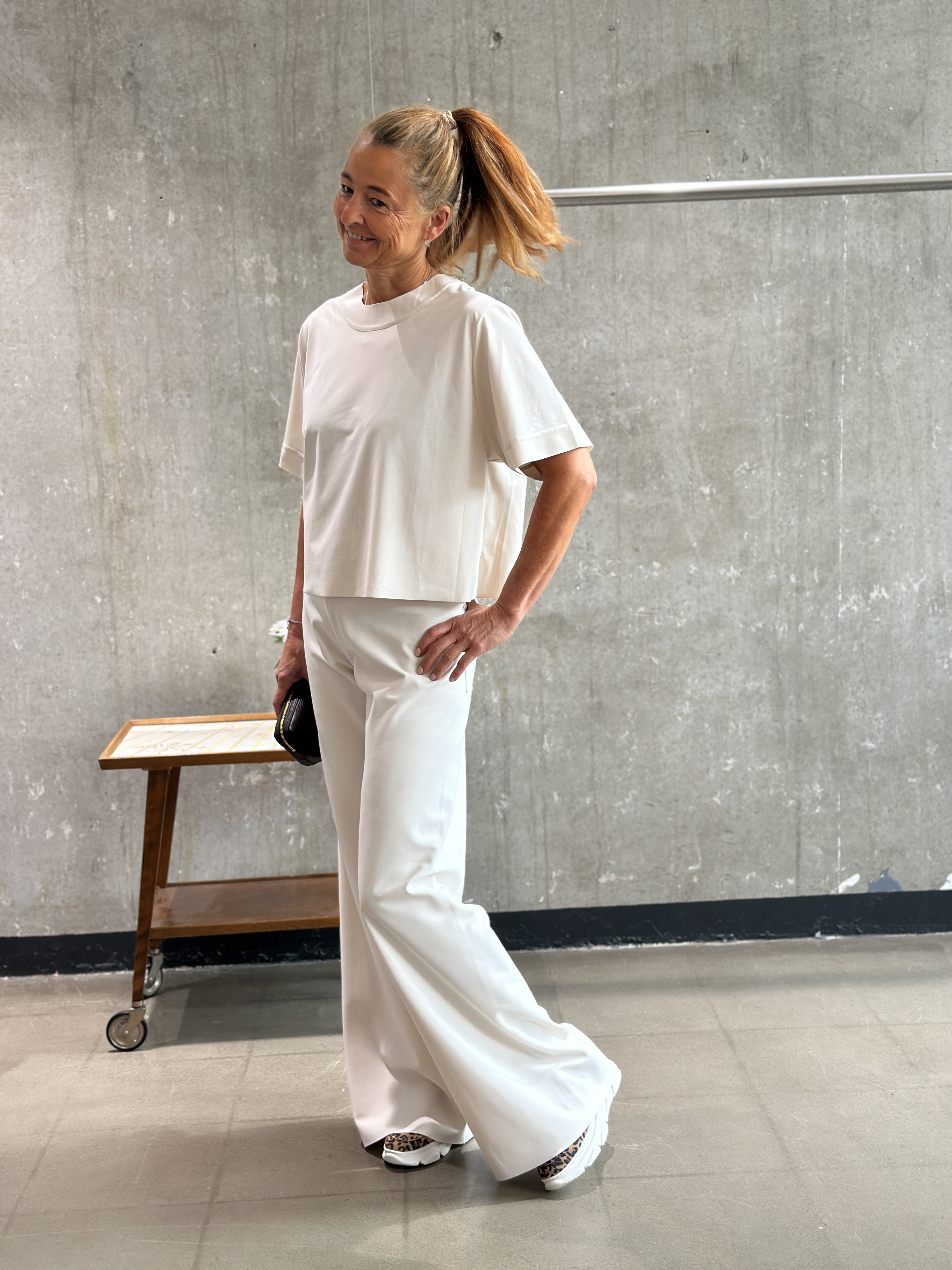 SASSENBACH_Style Hose Cordula kreide & weiss