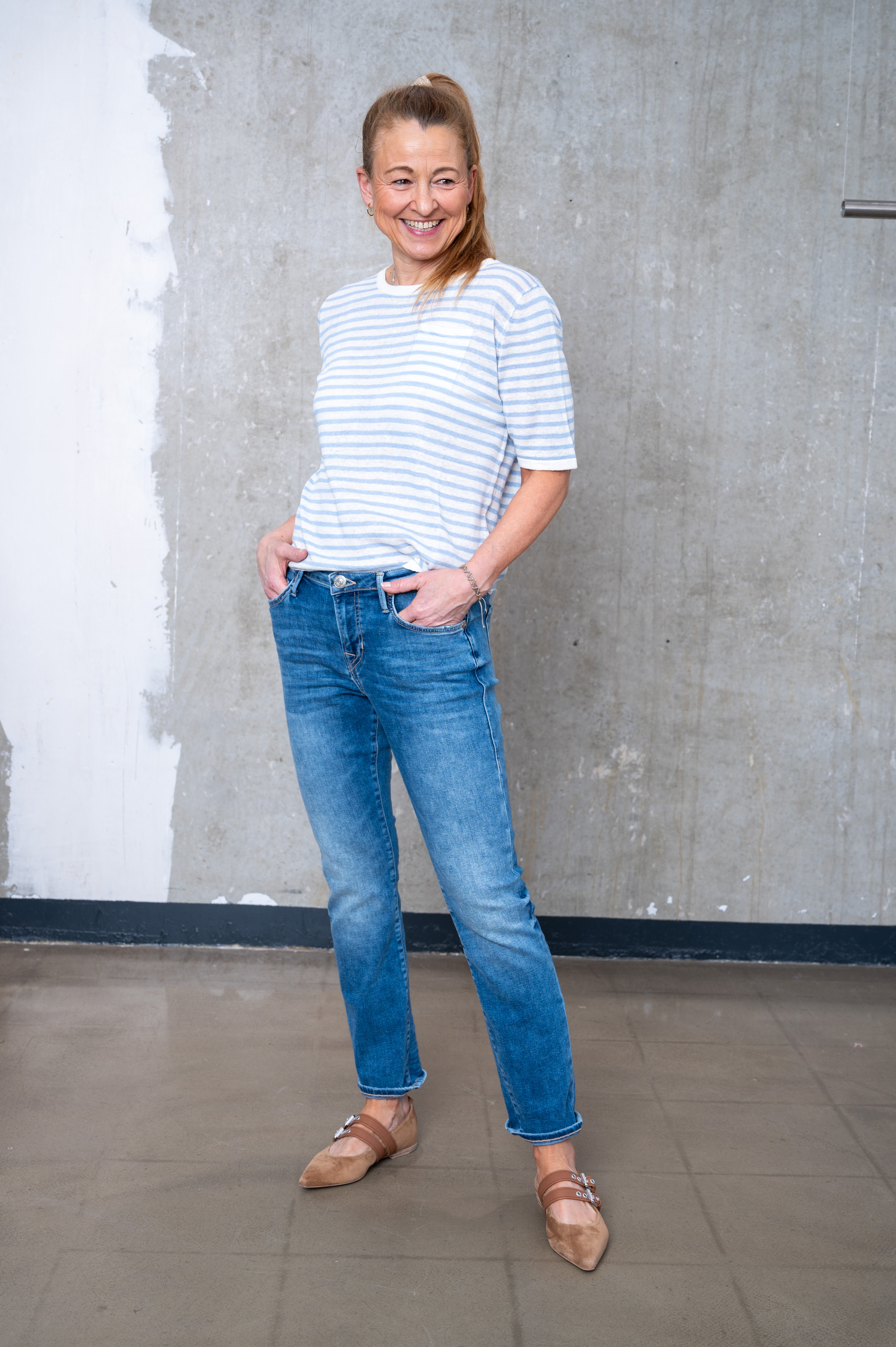 HANDMADE Shirt gestreift