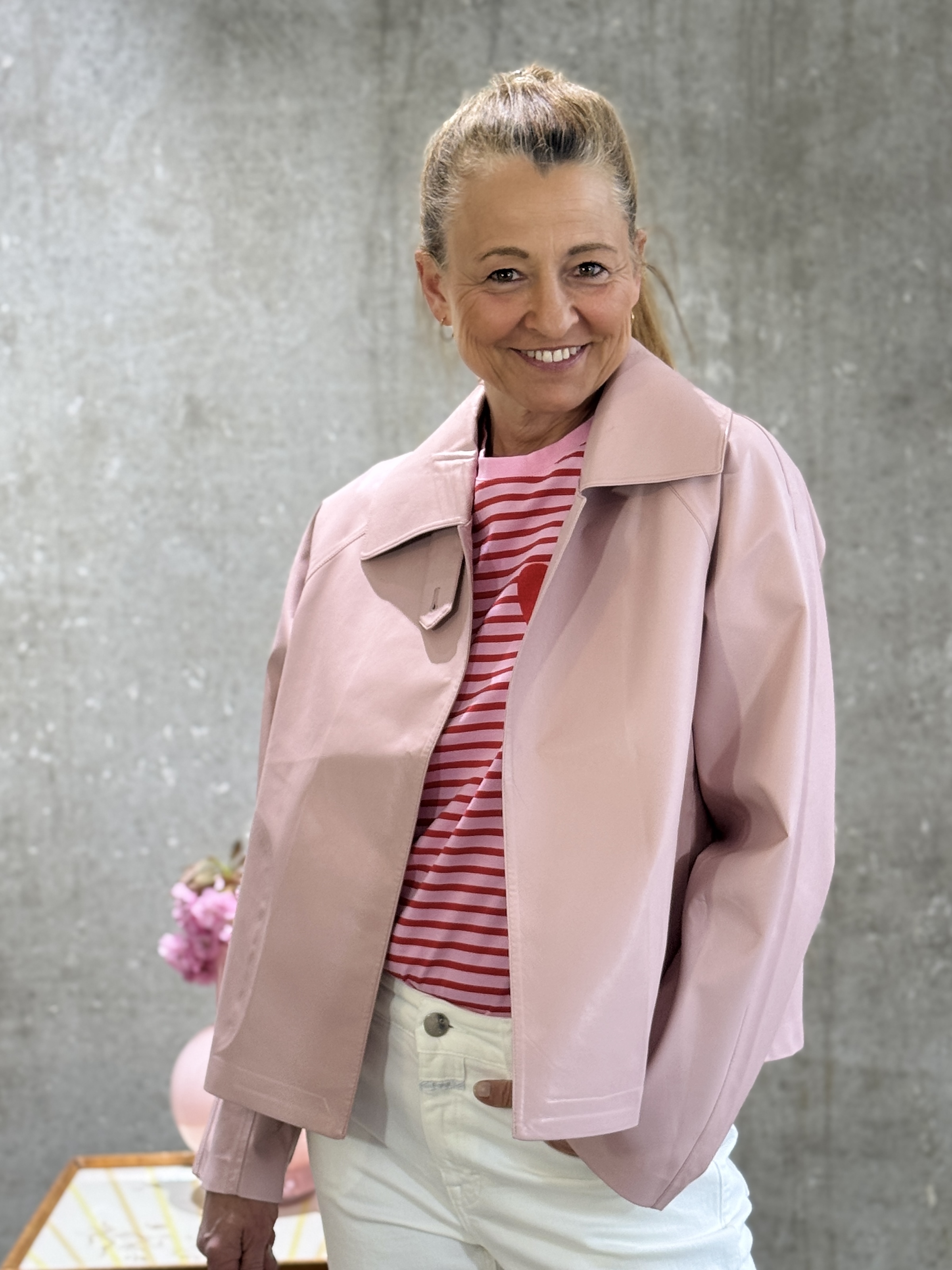 PRIDE TO BE Vegane Lederjacke rosé