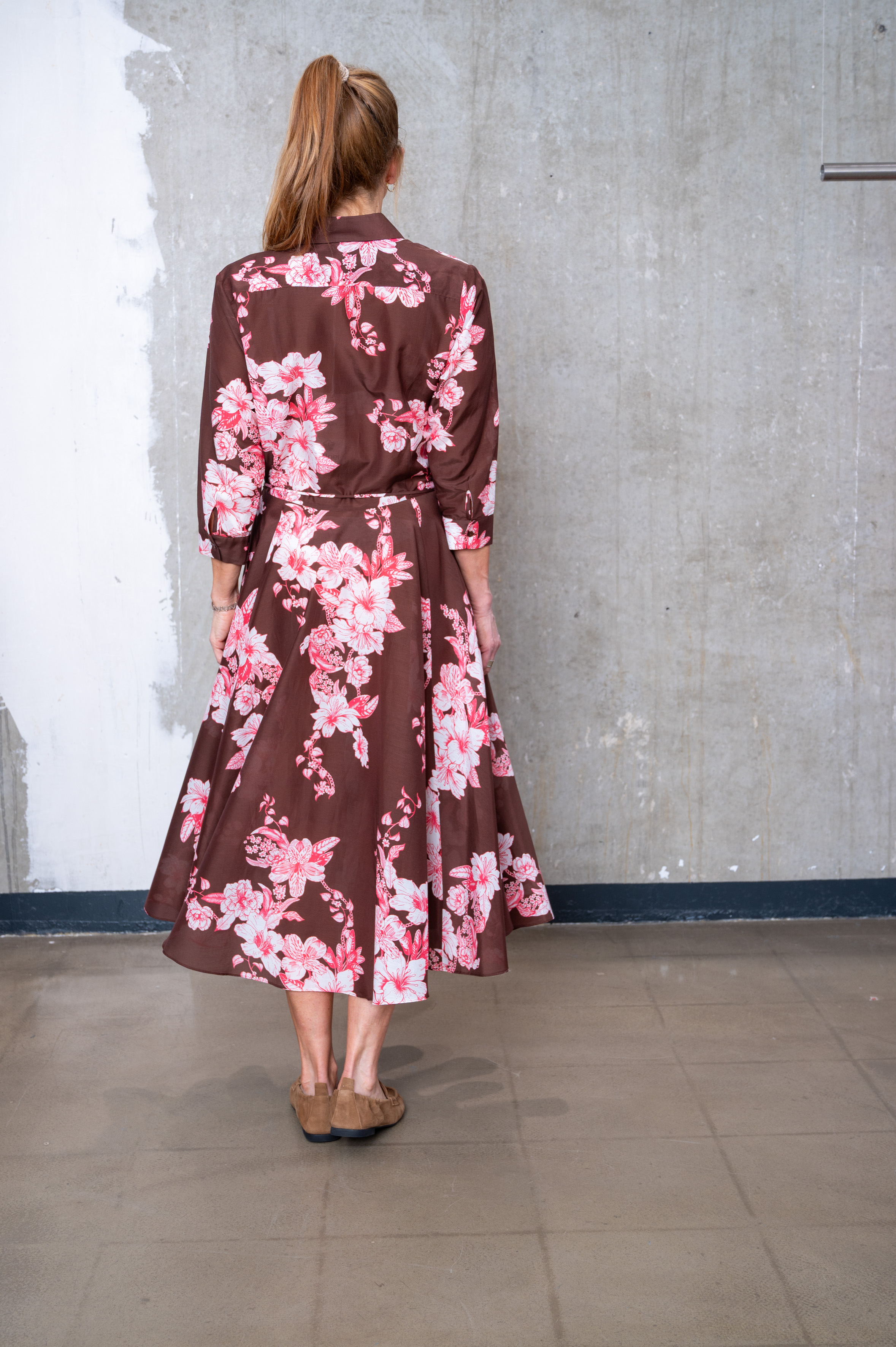 FLOER Kleid ISA braun